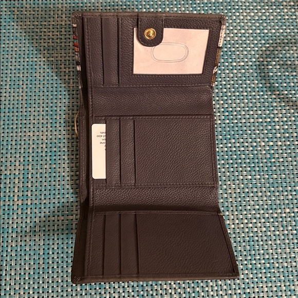 Anuschka Genuine Leather Hand-Painted Tri Fold Wallet - Picture 8 of 13